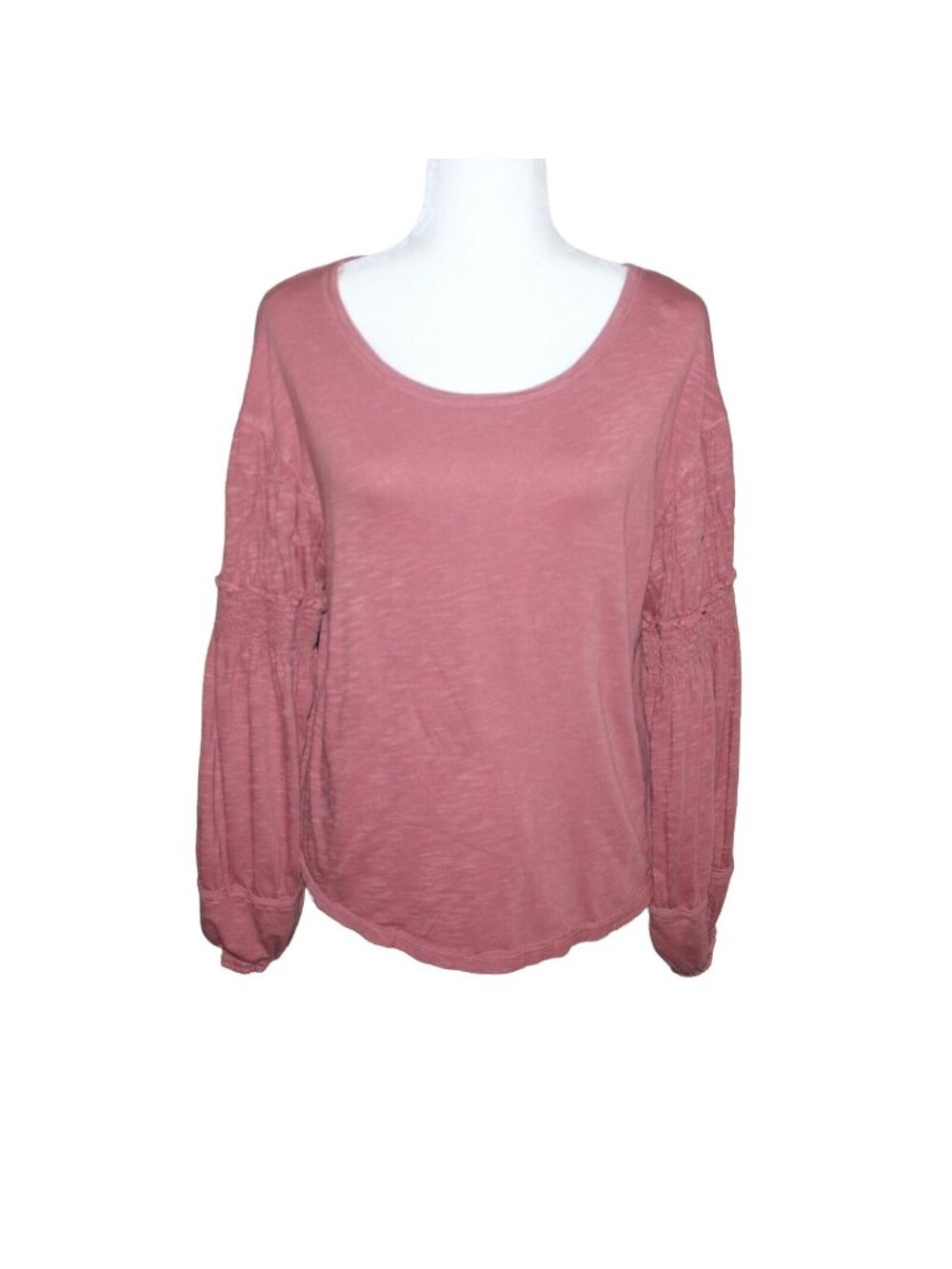Melrose And Market Womens Peasant Sleeve Blouse-Blush-Size Small-GUC